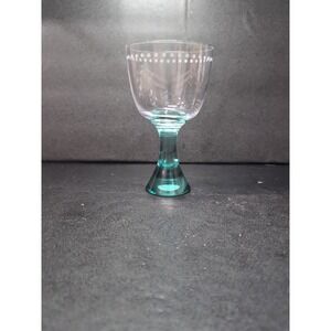 Princess House Pavillion Goblet, Blue Stem Chalice, Replacement Glassware, Decor